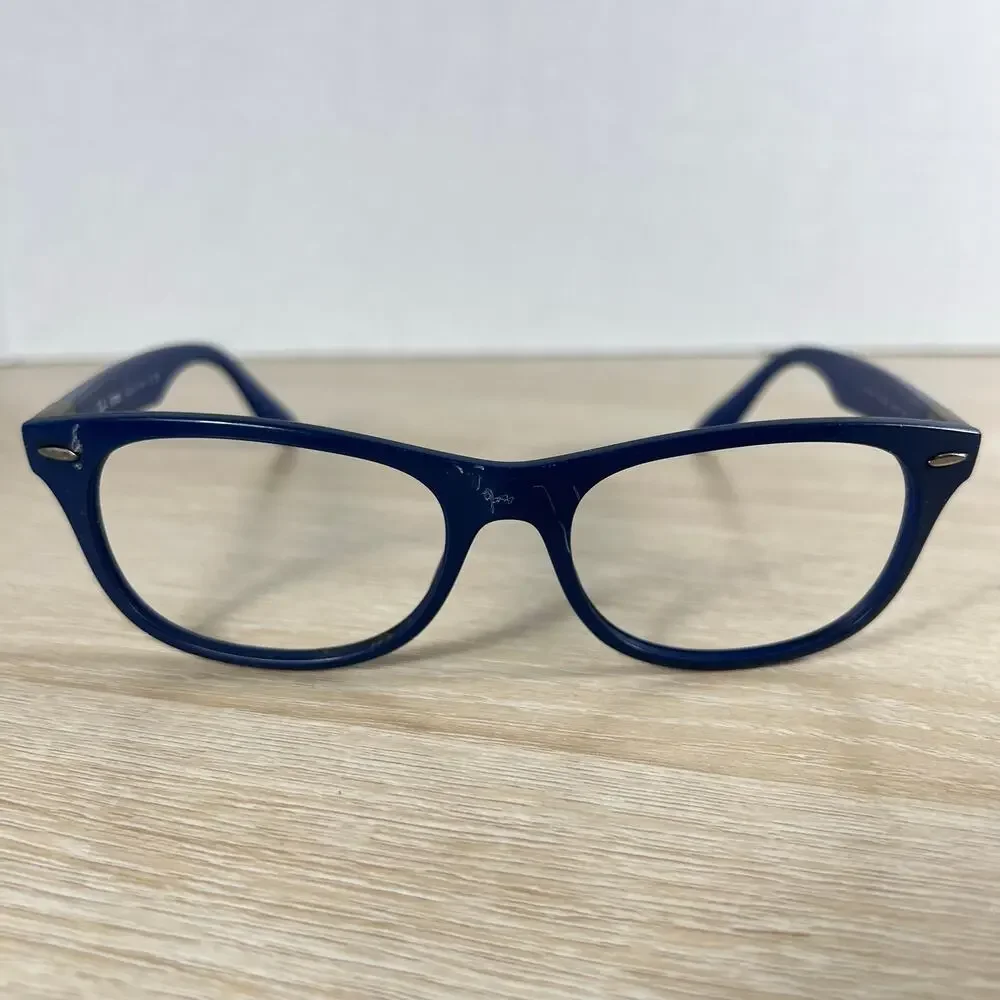 Ray-Ban RB4207 6015/8G LiteForce Sunglasses Blue Frames Only DAMAGED 55-17 Italy